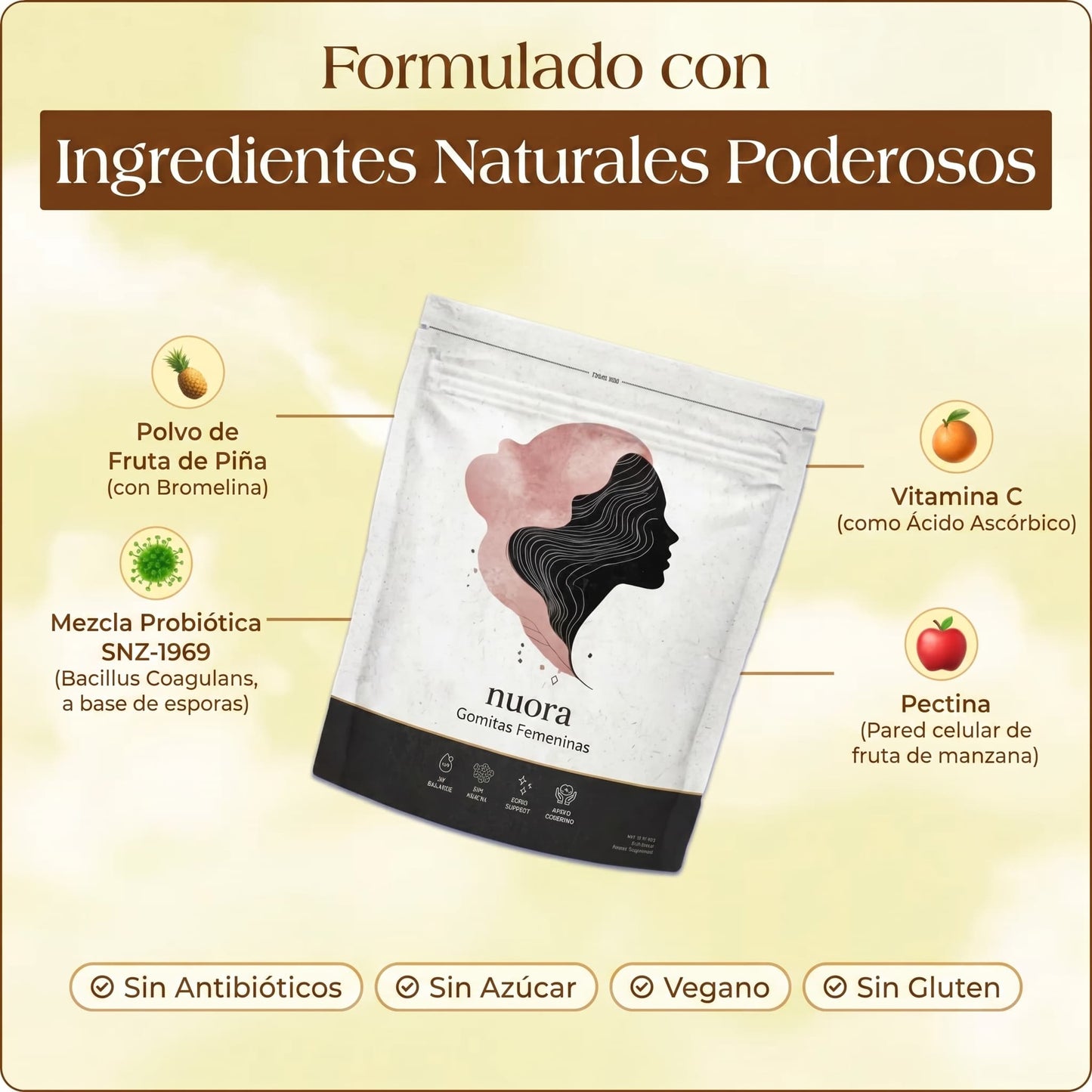 Nuora Probiótico Vaginal (Rompe el ciclo de infecciones)